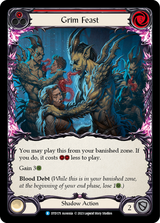 Grim Feast (Red) [DTD175] (Dusk Till Dawn) | Card Merchant Takapuna