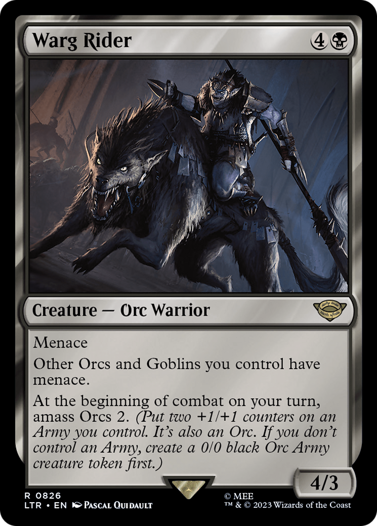 Warg Rider [The Lord of the Rings: Tales of Middle-Earth] | Card Merchant Takapuna