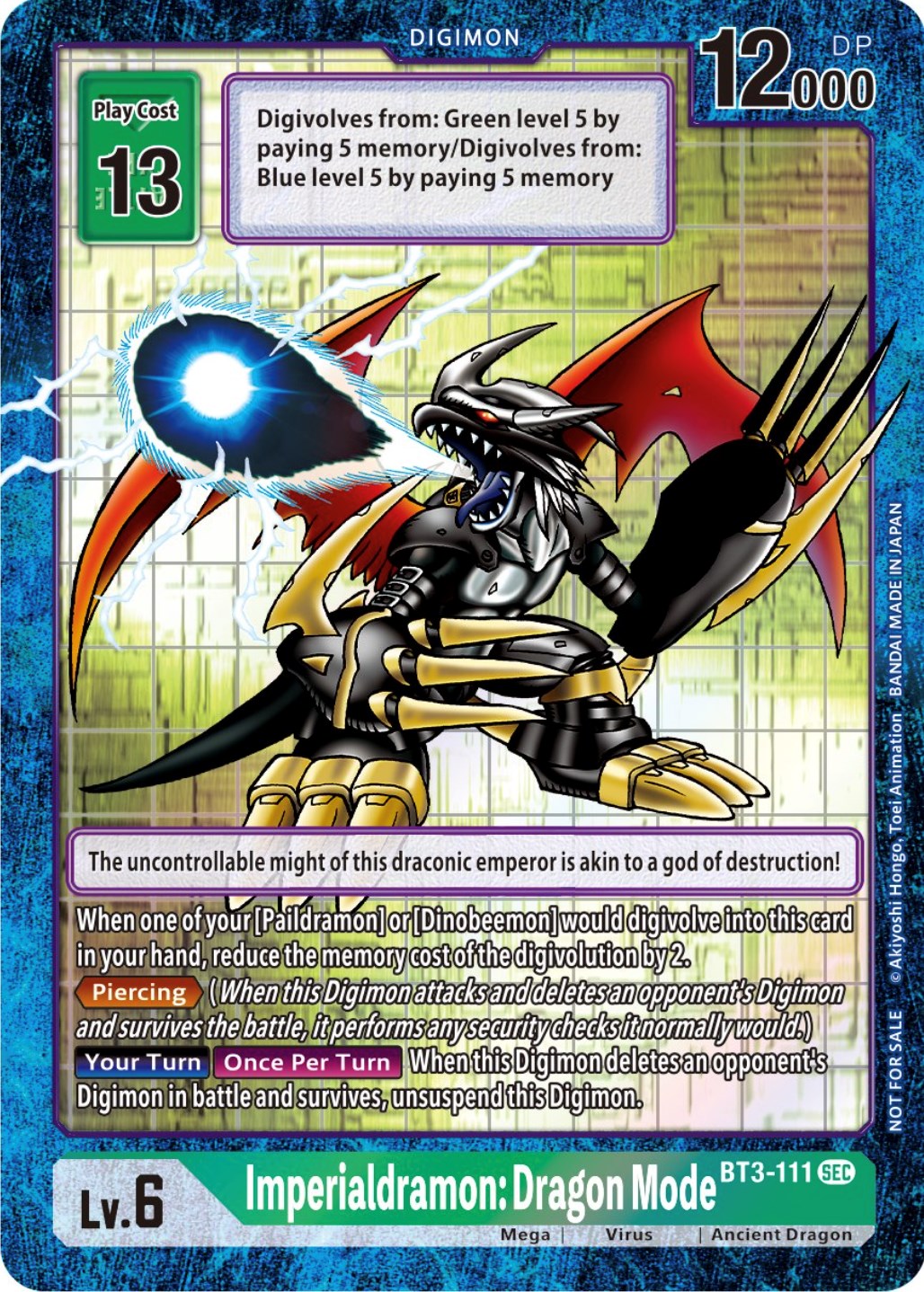 Imperialdramon: Dragon Mode [BT3-111] (Alternate Art) [Draconic Roar] | Card Merchant Takapuna