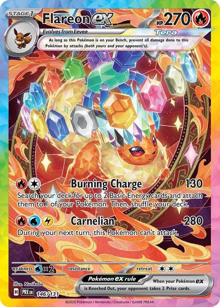 Flareon ex (146/131) [Scarlet & Violet: Prismatic Evolutions] | Card Merchant Takapuna