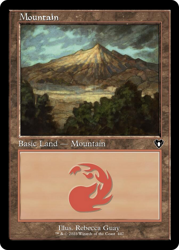 Mountain (447) (Retro) [Commander Masters] | Card Merchant Takapuna