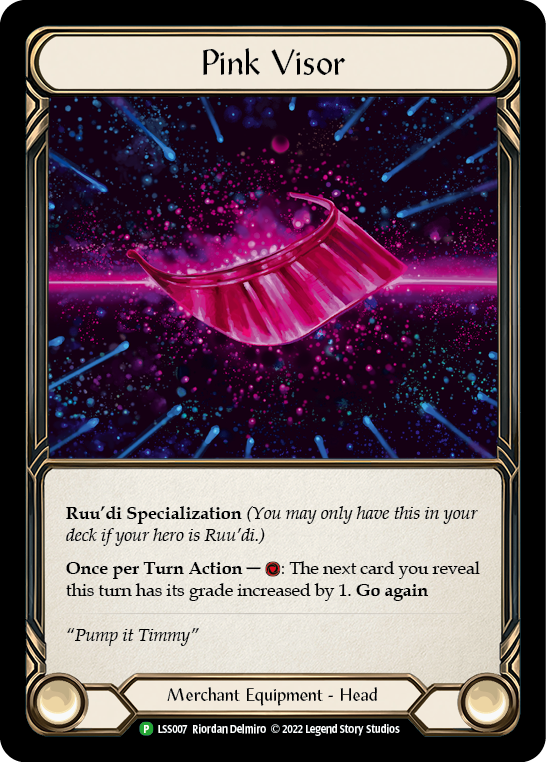 Pink Visor [LSS007] (Promo)  Cold Foil | Card Merchant Takapuna