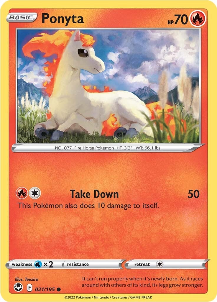 Ponyta (021/195) [Sword & Shield: Silver Tempest] | Card Merchant Takapuna