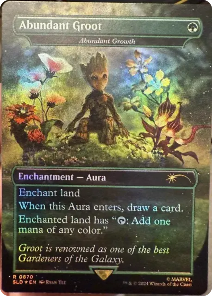 Abundant Groot - Abundant Growth (Rainbow Foil) [Secret Lair Drop Series] | Card Merchant Takapuna