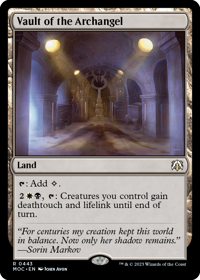 Vault of the Archangel [March of the Machine Commander] | Card Merchant Takapuna