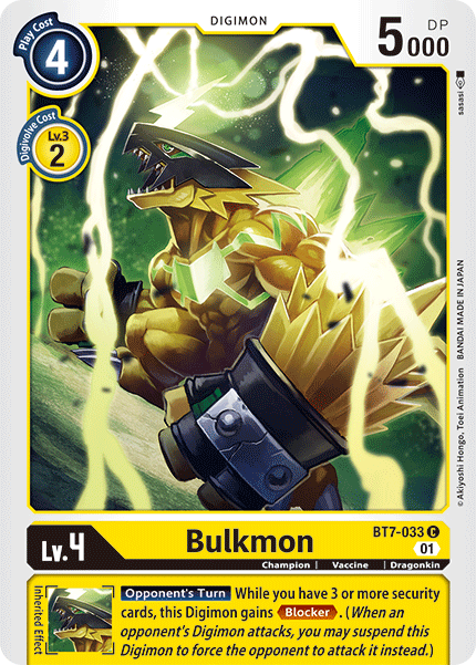 Bulkmon [BT7-033] [Next Adventure] | Card Merchant Takapuna