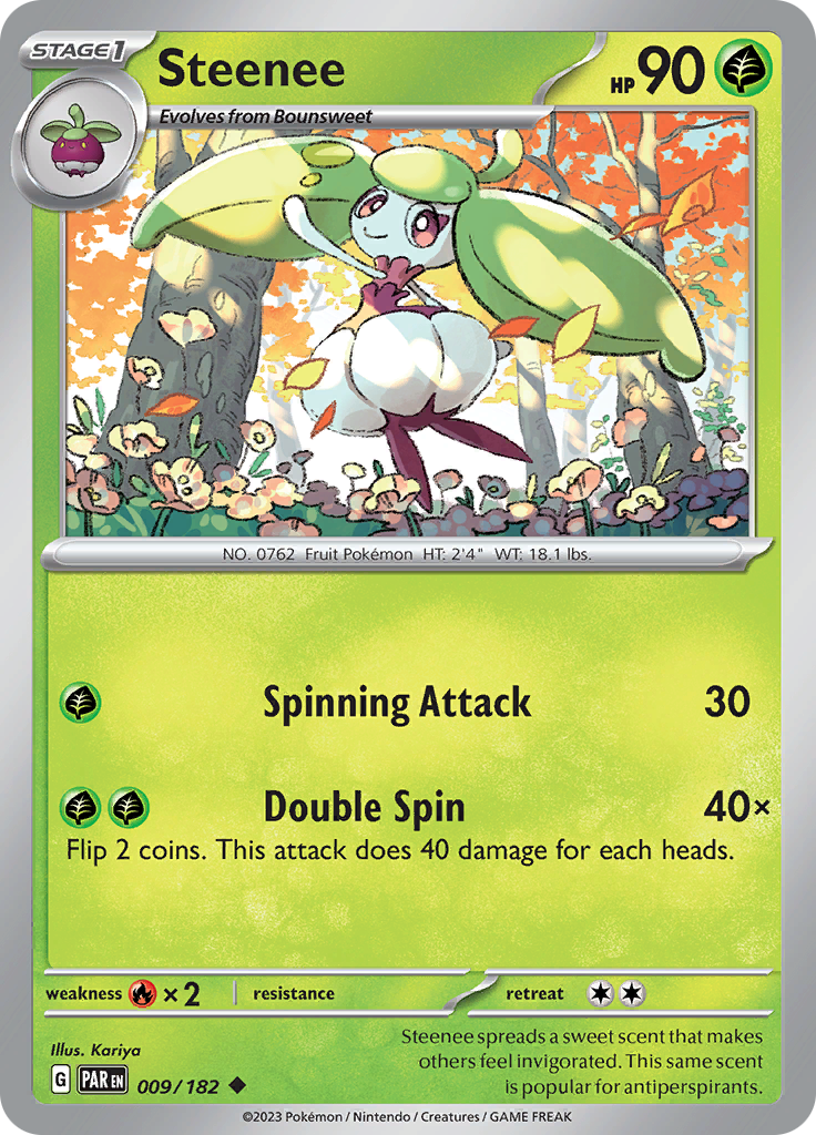 Steenee (009/182) [Scarlet & Violet: Paradox Rift] | Card Merchant Takapuna