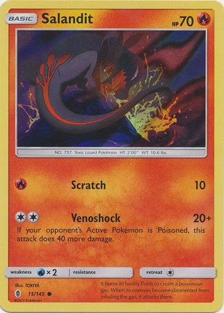 Salandit (15/145) (Collection Promo) [Sun & Moon: Guardians Rising] | Card Merchant Takapuna