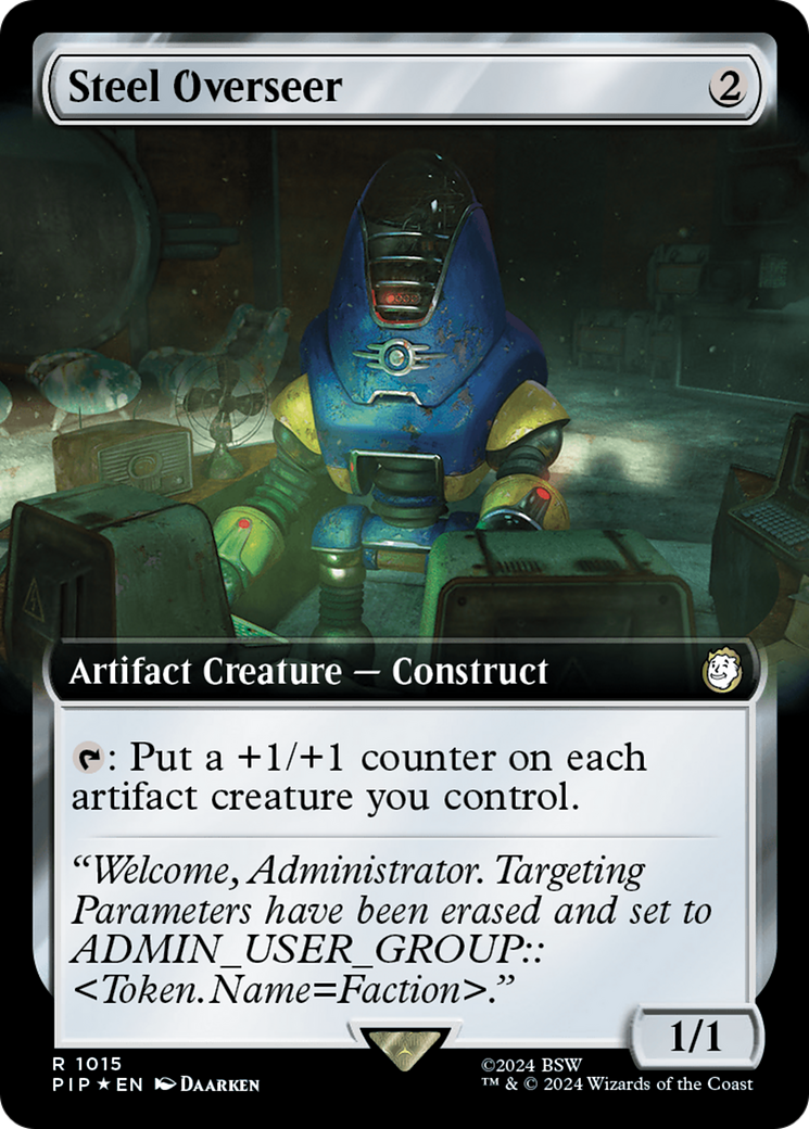 Steel Overseer (Extended Art) (Surge Foil) [Fallout] | Card Merchant Takapuna