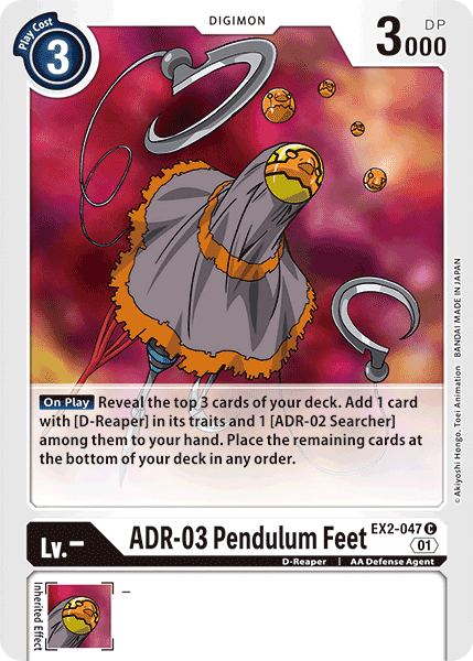 ADR-03 Pendulum Feet [EX2-047] [Digital Hazard] | Card Merchant Takapuna