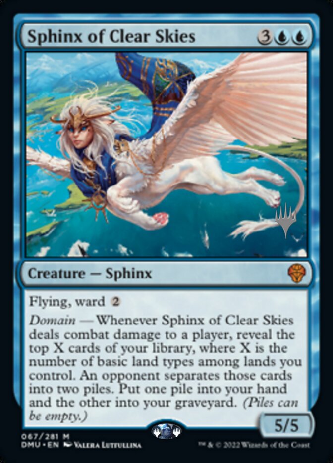 Sphinx of Clear Skies (Promo Pack) [Dominaria United Promos] | Card Merchant Takapuna