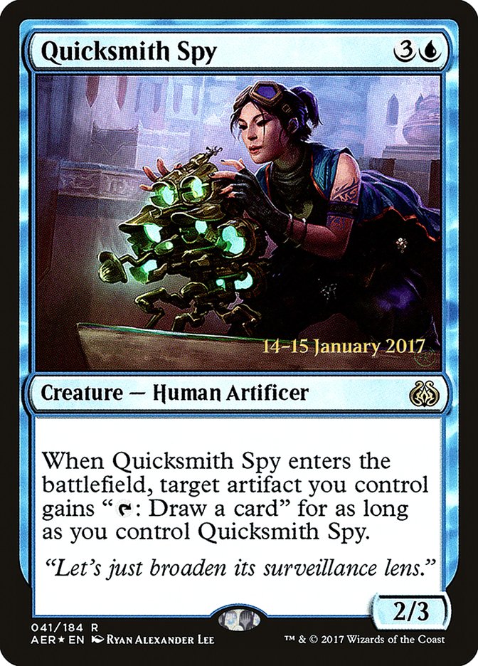 Quicksmith Spy [Aether Revolt Prerelease Promos] | Card Merchant Takapuna