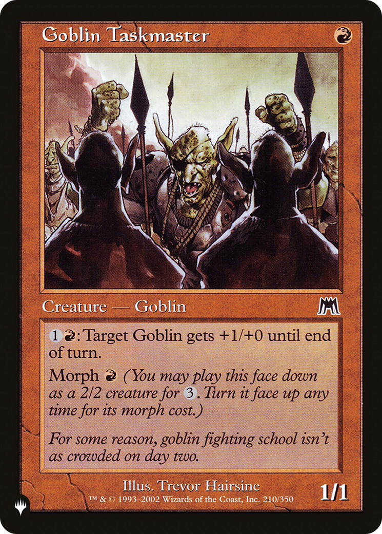 Goblin Taskmaster [The List] | Card Merchant Takapuna