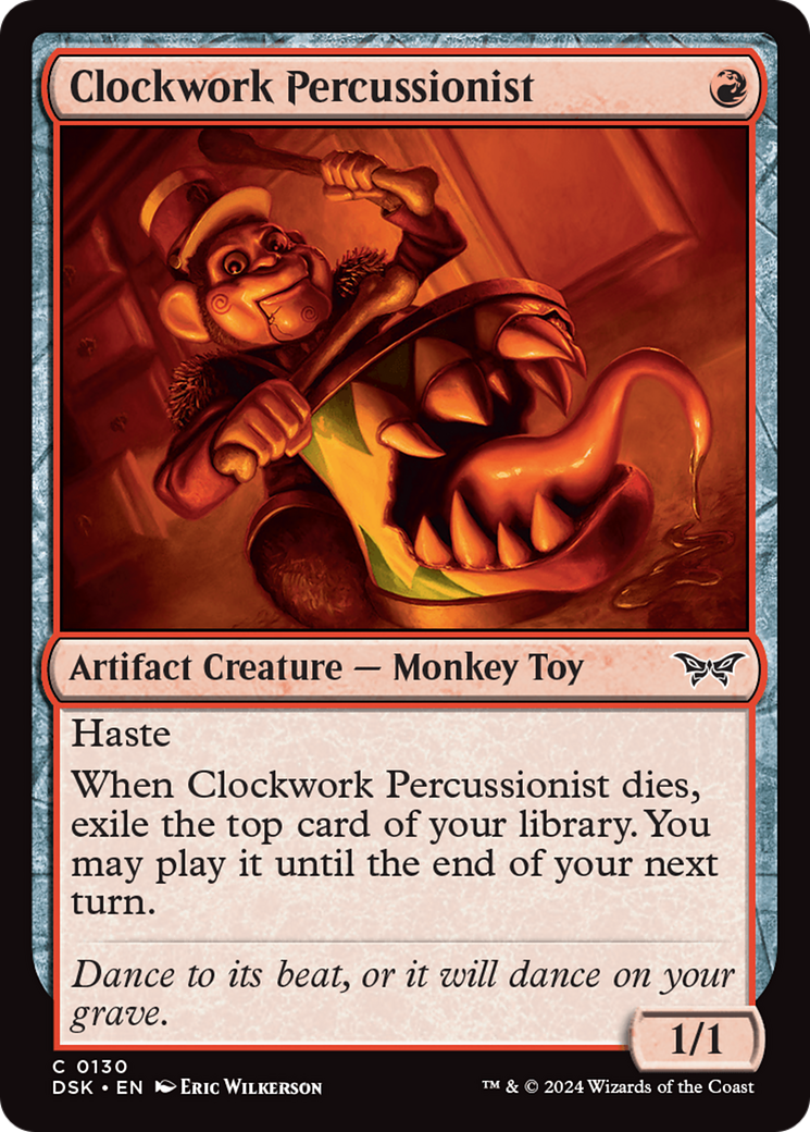 Clockwork Percussionist (0130) [Duskmourn: House of Horror] | Card Merchant Takapuna