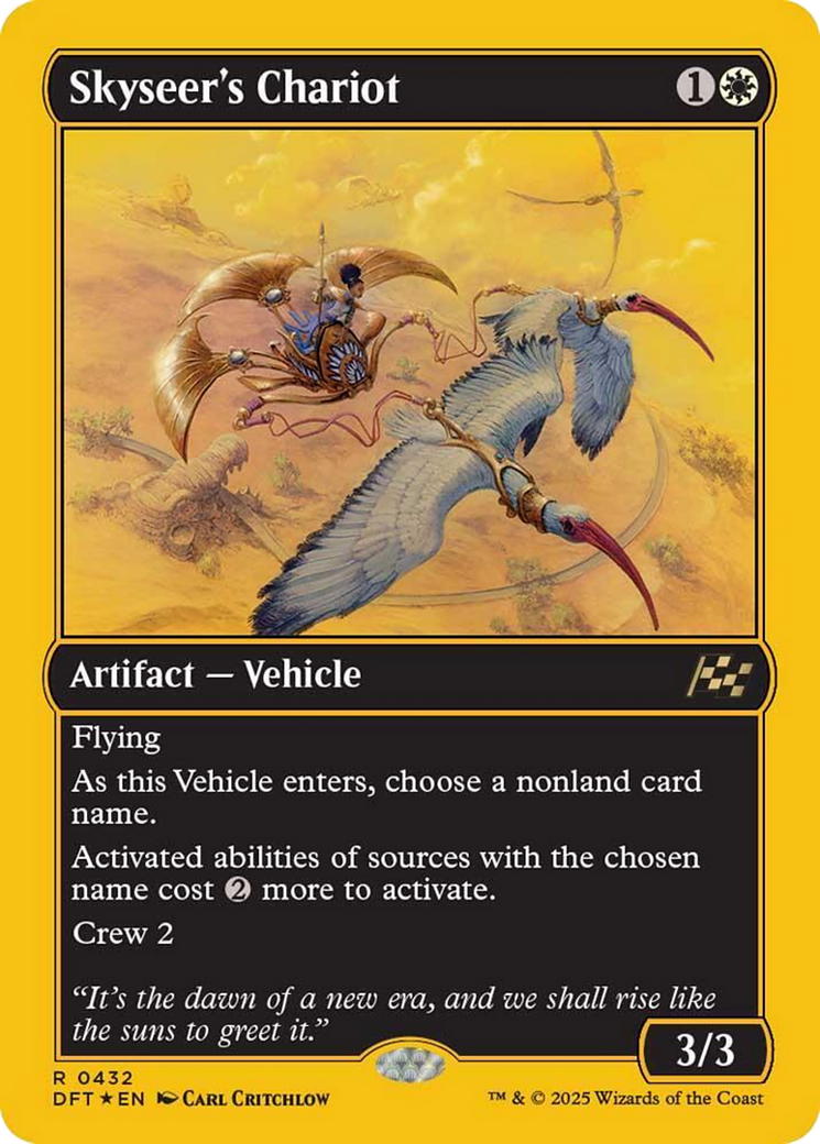 Skyseer's Chariot (First-Place Foil) [Aetherdrift] | Card Merchant Takapuna