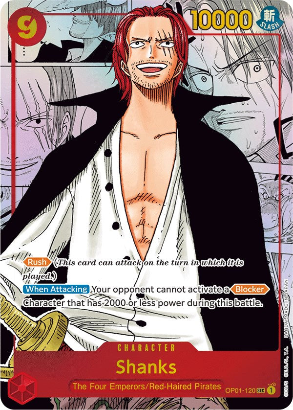 Shanks (Parallel) (Alternate Art) [Romance Dawn] | Card Merchant Takapuna