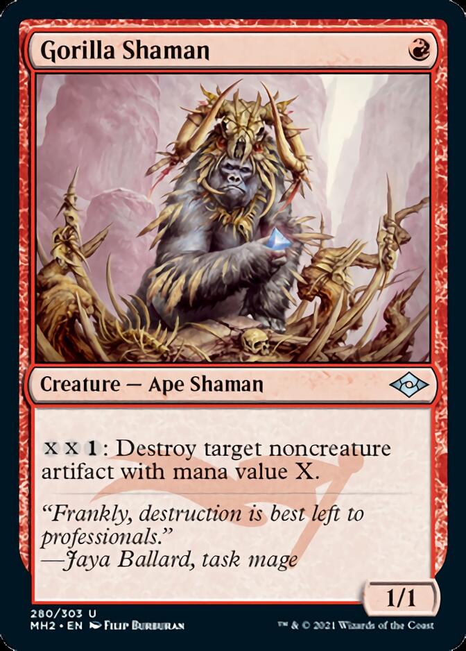 Gorilla Shaman (Foil Etched) [Modern Horizons 2] | Card Merchant Takapuna