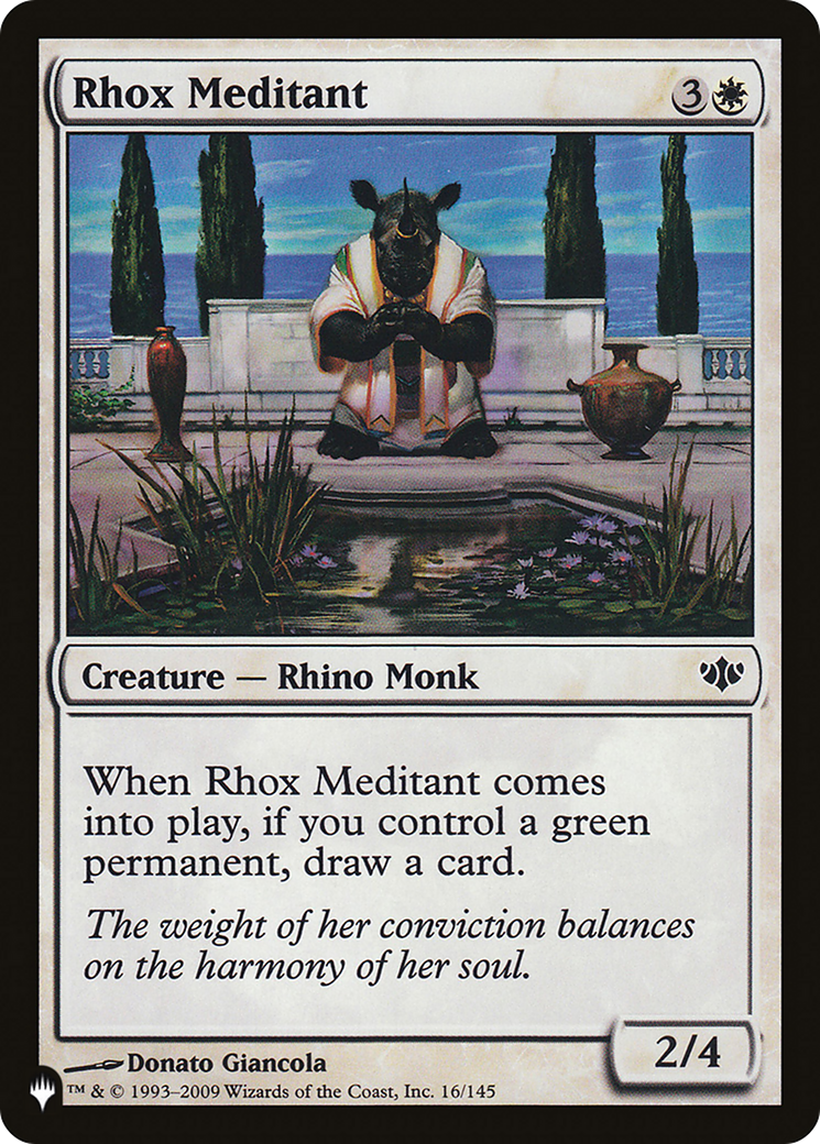 Rhox Meditant [The List Reprints] | Card Merchant Takapuna