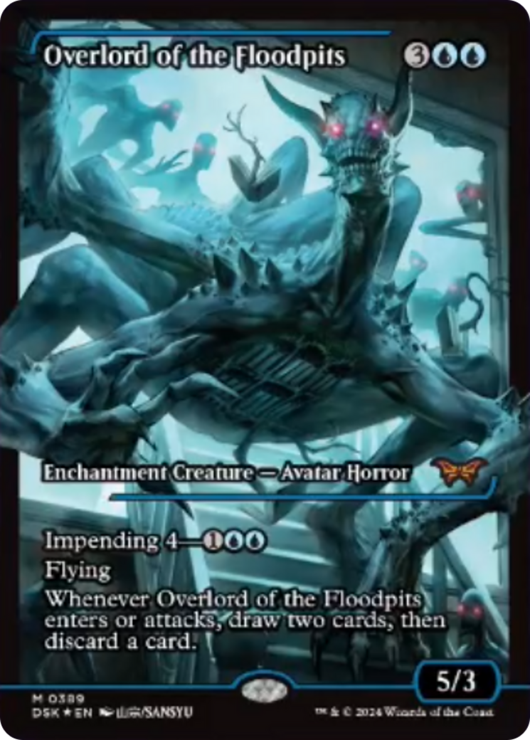 Overlord of the Floodpits (Japan Showcase) [Duskmourn: House of Horror] | Card Merchant Takapuna