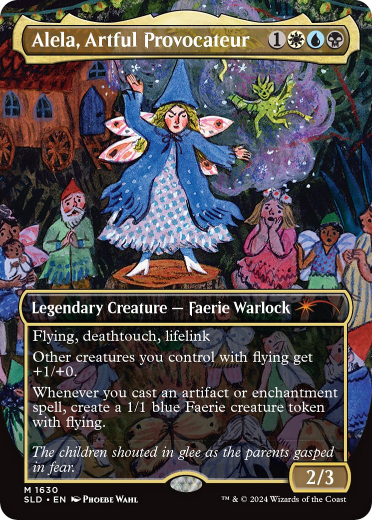 Alela, Artful Provocateur (1630) (Rainbow Foil) [Secret Lair Drop Series] | Card Merchant Takapuna