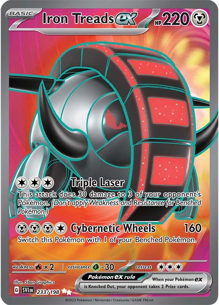 Iron Treads ex (233/198) [Scarlet & Violet: Base Set] | Card Merchant Takapuna