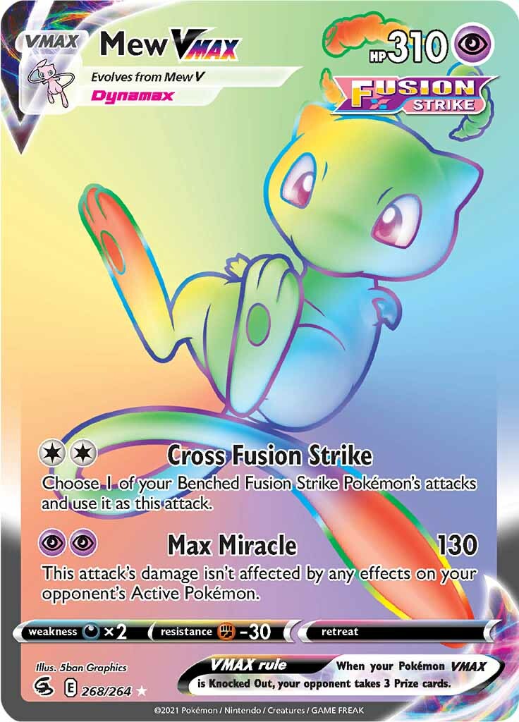 Mew VMAX (268/264) [Sword & Shield: Fusion Strike] | Card Merchant Takapuna