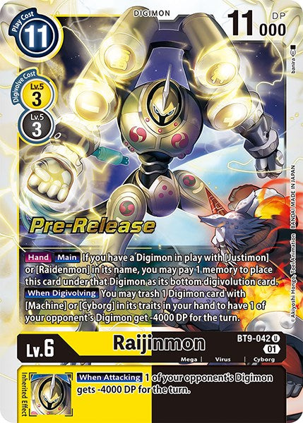 Raijinmon [BT9-042] [X Record Pre-Release Promos] | Card Merchant Takapuna