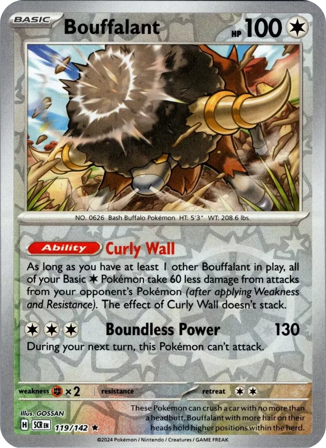 Bouffalant (119/142) [Scarlet & Violet: Stellar Crown] | Card Merchant Takapuna