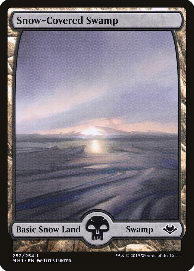 Snow-Covered Swamp [Modern Horizons] | Card Merchant Takapuna