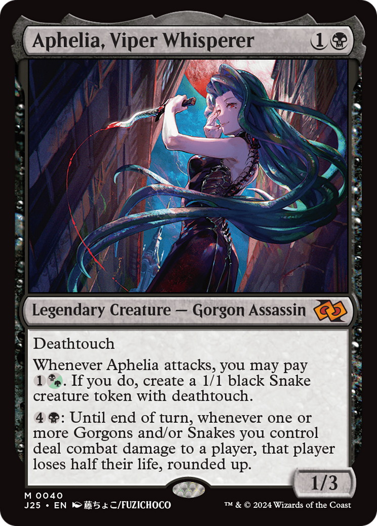 Aphelia, Viper Whisperer (Anime) [Foundations Jumpstart] | Card Merchant Takapuna