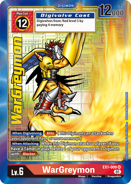 WarGreymon [EX1-009] (Alternate Art) [Classic Collection] | Card Merchant Takapuna