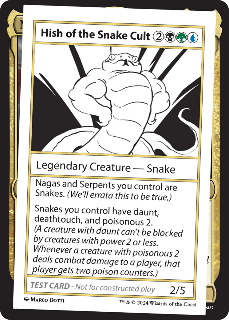 Hish of the Snake Cult [Mystery Booster 2 Playtest Cards] | Card Merchant Takapuna