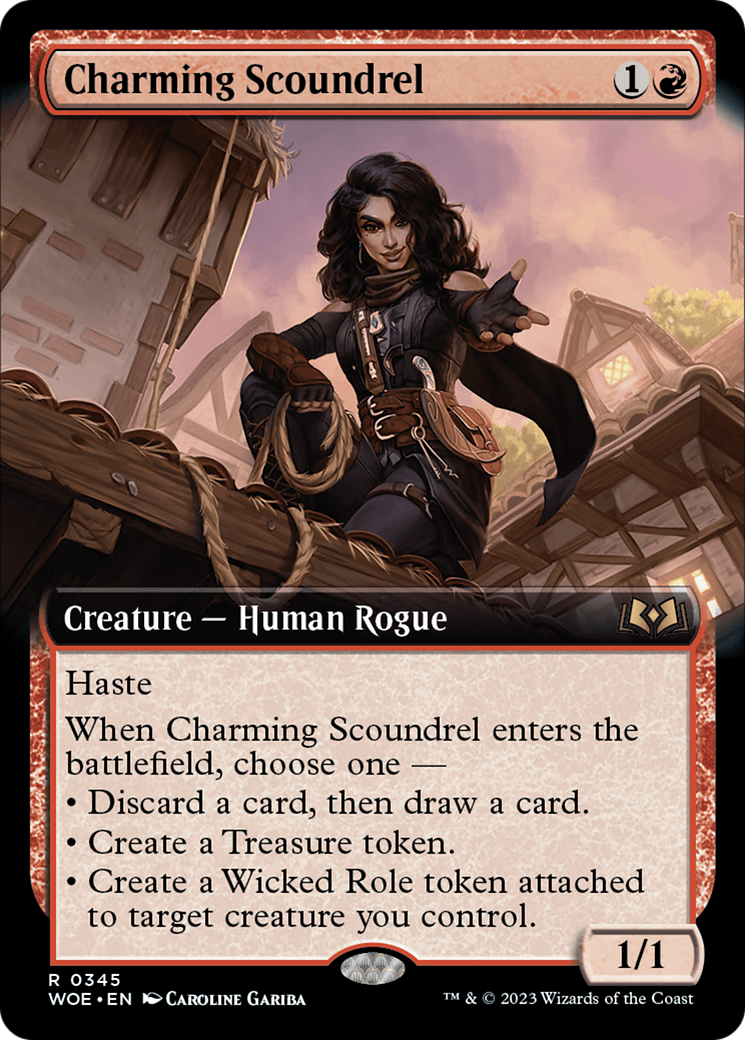 Charming Scoundrel (Extended Art) [Wilds of Eldraine] | Card Merchant Takapuna