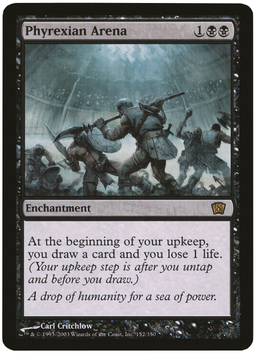 Phyrexian Arena (Oversized) [Eighth Edition Box Topper] | Card Merchant Takapuna