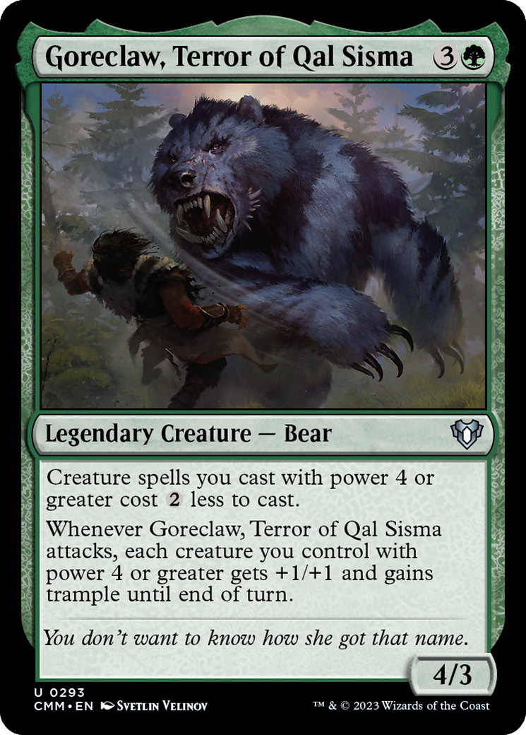 Goreclaw, Terror of Qal Sisma [Commander Masters] | Card Merchant Takapuna