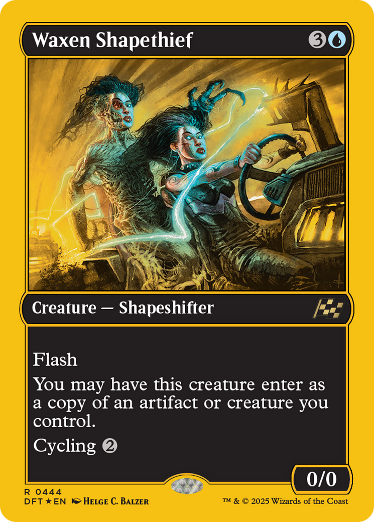 Waxen Shapethief (First-Place Foil) [Aetherdrift] | Card Merchant Takapuna