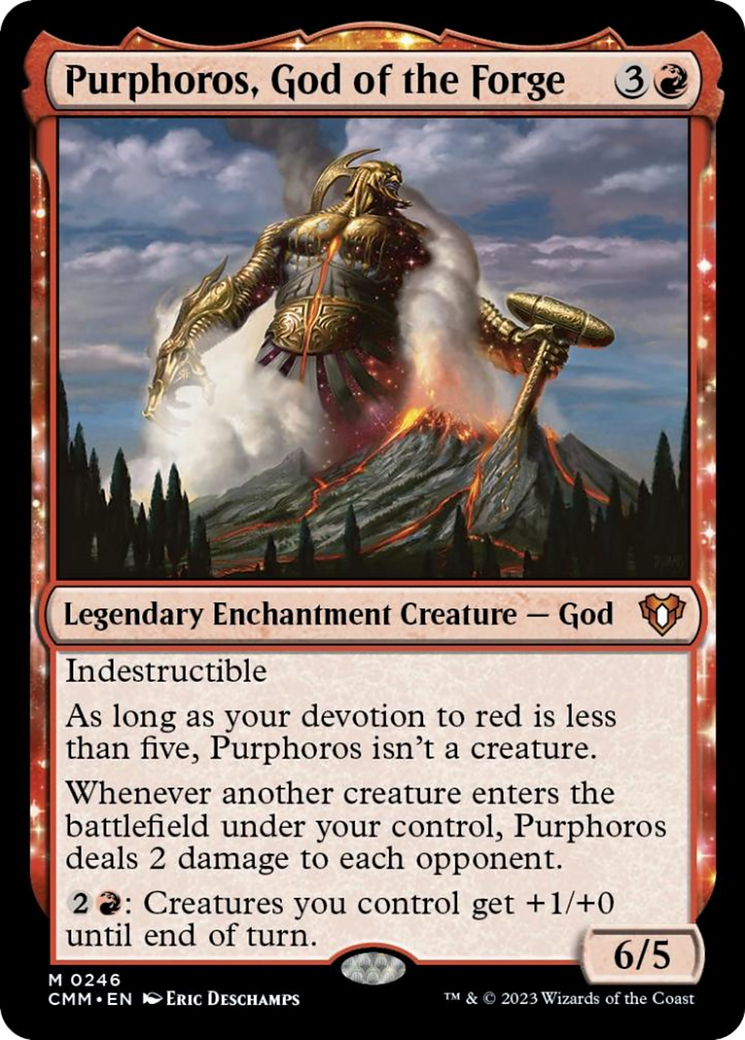 Purphoros, God of the Forge [Commander Masters] | Card Merchant Takapuna