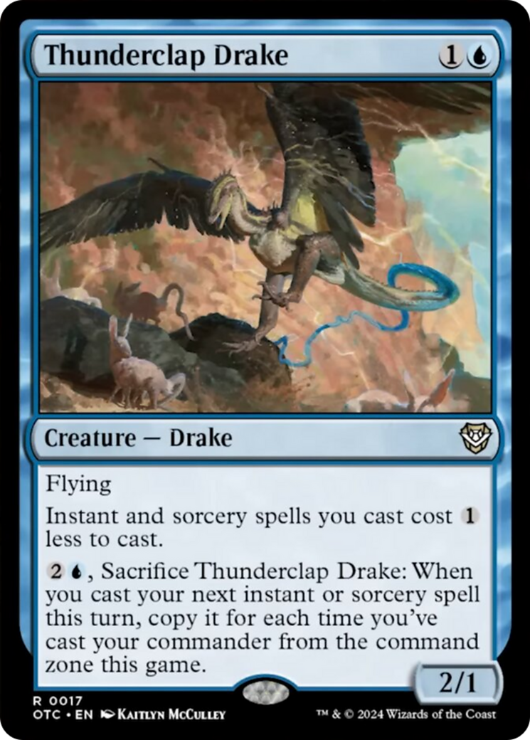 Thunderclap Drake [Outlaws of Thunder Junction Commander] | Card Merchant Takapuna