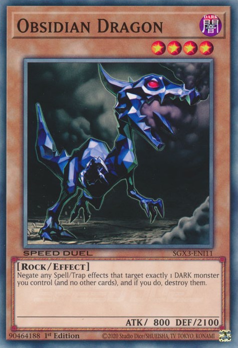 Obsidian Dragon [SGX3-ENI11] Common | Card Merchant Takapuna