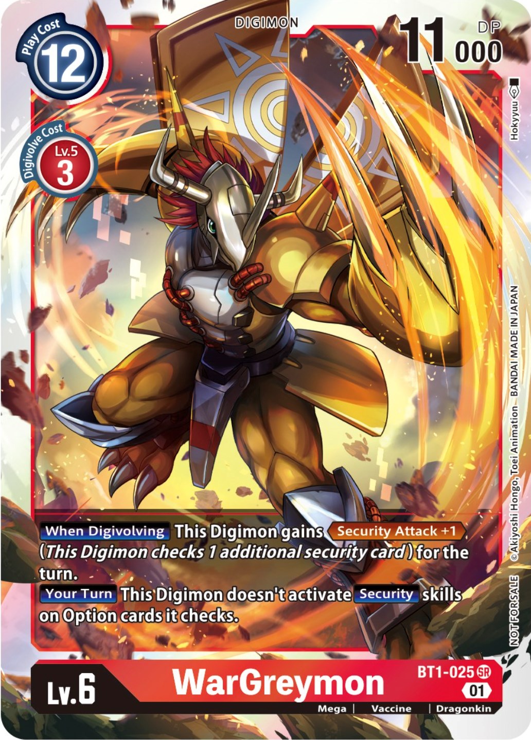 WarGreymon [BT1-025] (ST-11 Special Entry Pack) [Release Special Booster Promos] | Card Merchant Takapuna