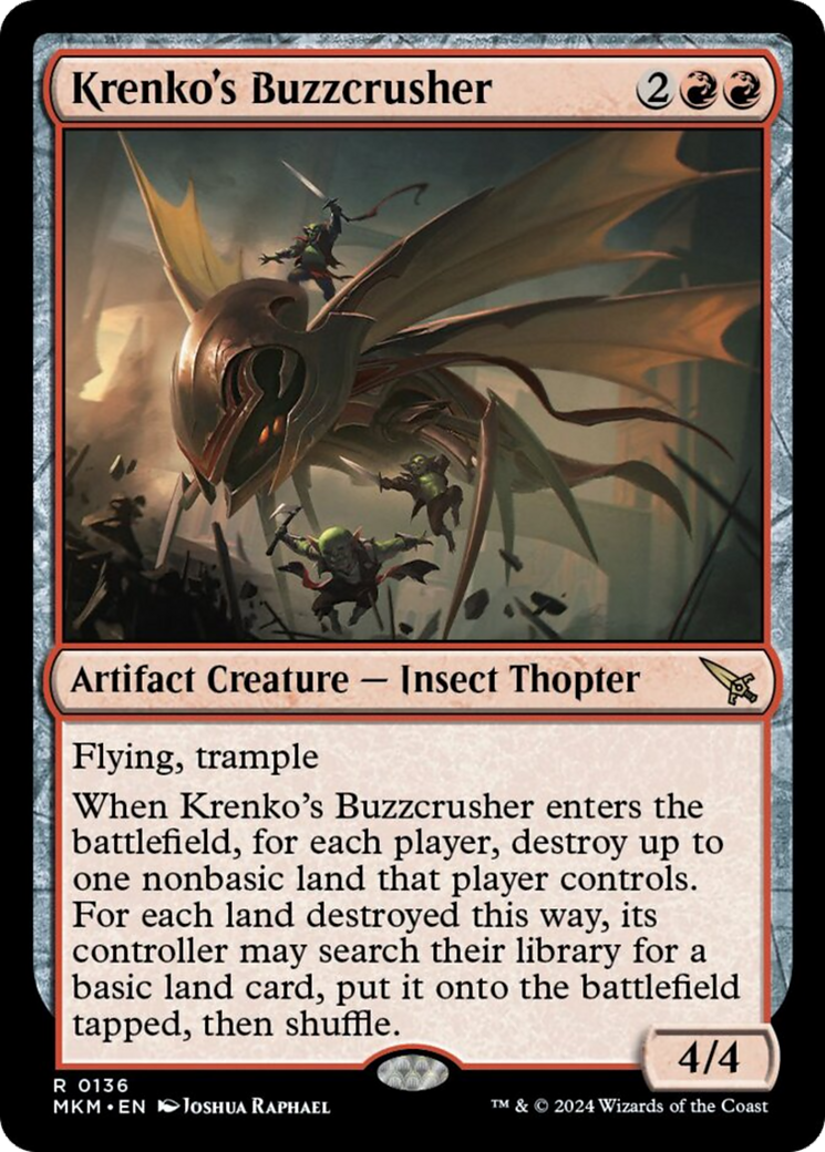 Krenko's Buzzcrusher [Murders at Karlov Manor] | Card Merchant Takapuna