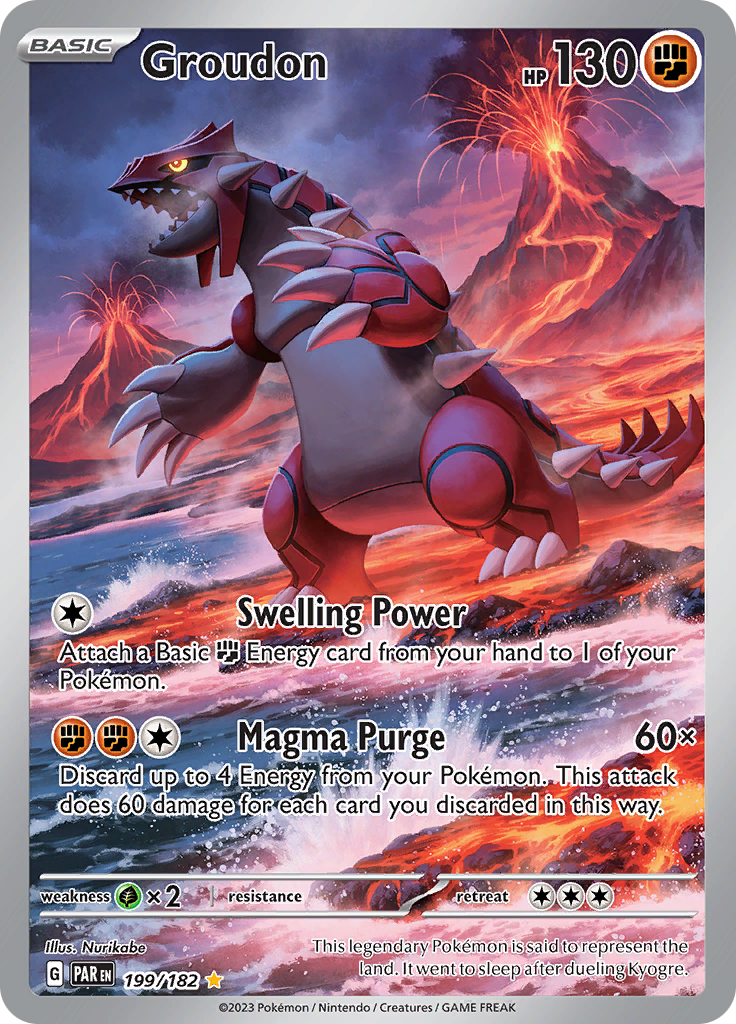 Groudon (199/182) [Scarlet & Violet: Paradox Rift] | Card Merchant Takapuna