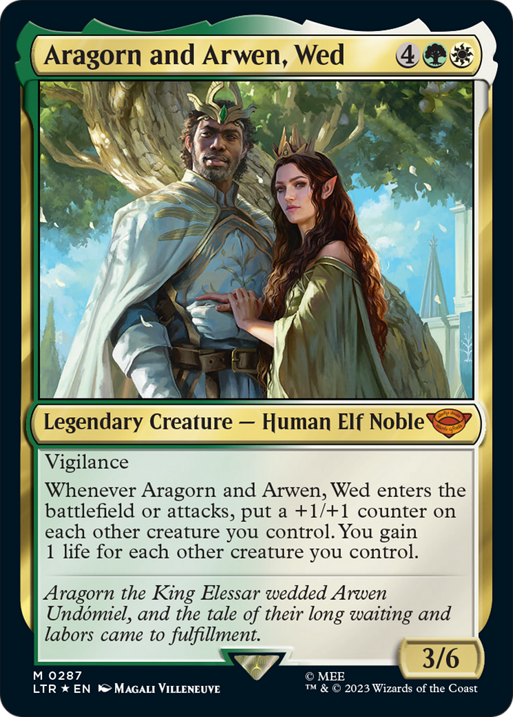 Aragorn and Arwen, Wed [The Lord of the Rings: Tales of Middle-Earth] | Card Merchant Takapuna