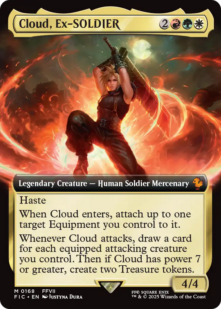 Cloud, Ex-SOLDIER (Extended Art) [FINAL FANTASY Commander] | Card Merchant Takapuna