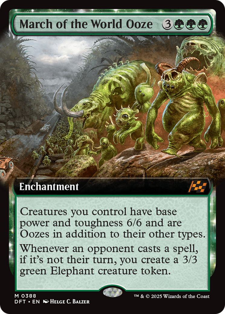 March of the World Ooze (Extended Art) [Aetherdrift] | Card Merchant Takapuna