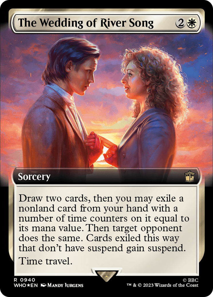 The Wedding of River Song (Extended Art) (Surge Foil) [Doctor Who] | Card Merchant Takapuna