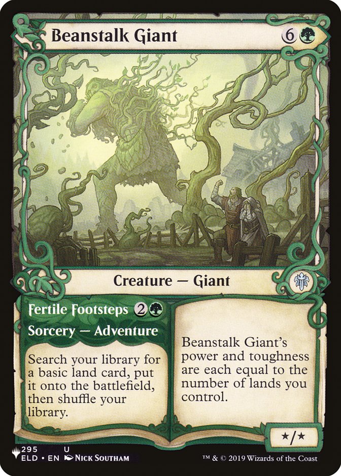 Beanstalk Giant // Fertile Footsteps (Showcase) [The List] | Card Merchant Takapuna