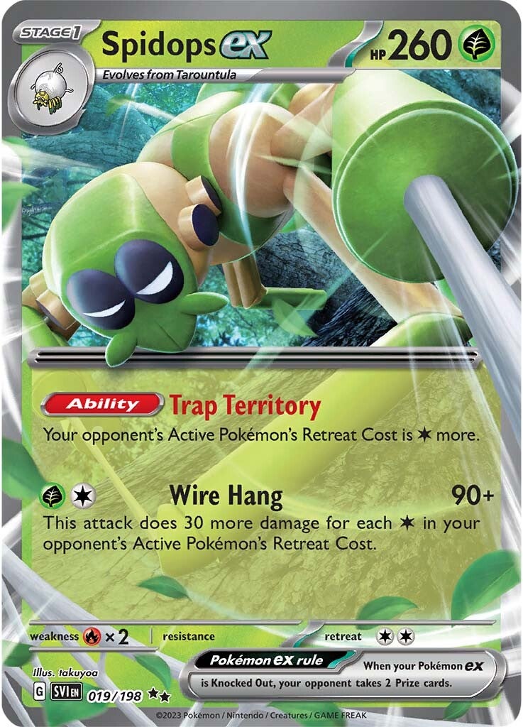 Spidops ex (019/198) [Scarlet & Violet: Base Set] | Card Merchant Takapuna