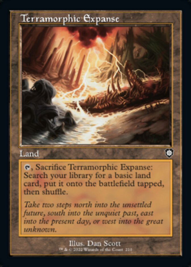 Terramorphic Expanse (Retro) [The Brothers' War Commander] | Card Merchant Takapuna