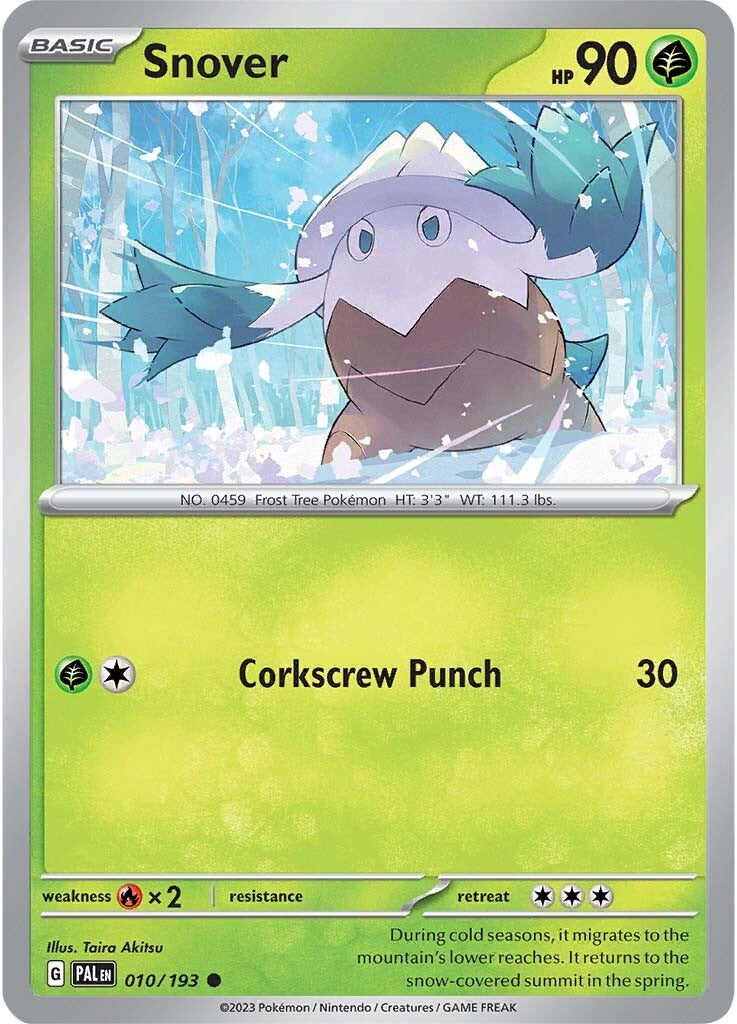 Snover (010/193) [Scarlet & Violet: Paldea Evolved] | Card Merchant Takapuna